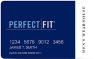 Men’s Wearhouse Perfect Fit Credit Card
